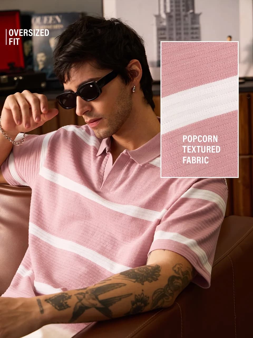 Textured Polo: Quartz